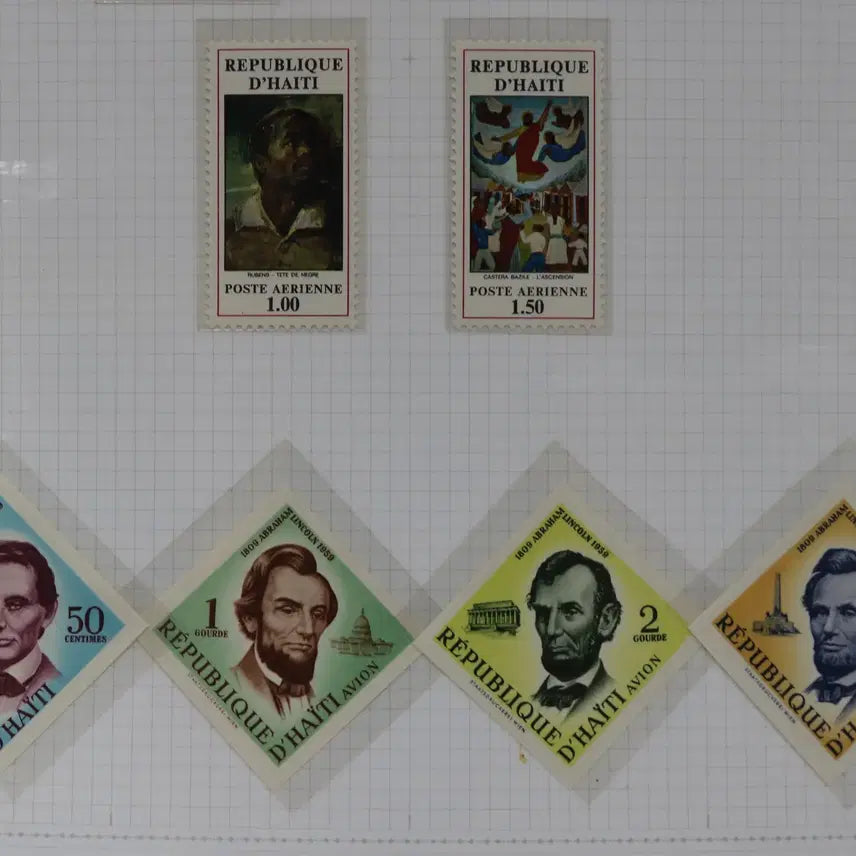 [BUNJANG] Foreign Stamps No. 25 Haiti 13 Stamps / [외국 우표 NO.25] 아이티 13매 싱글우표