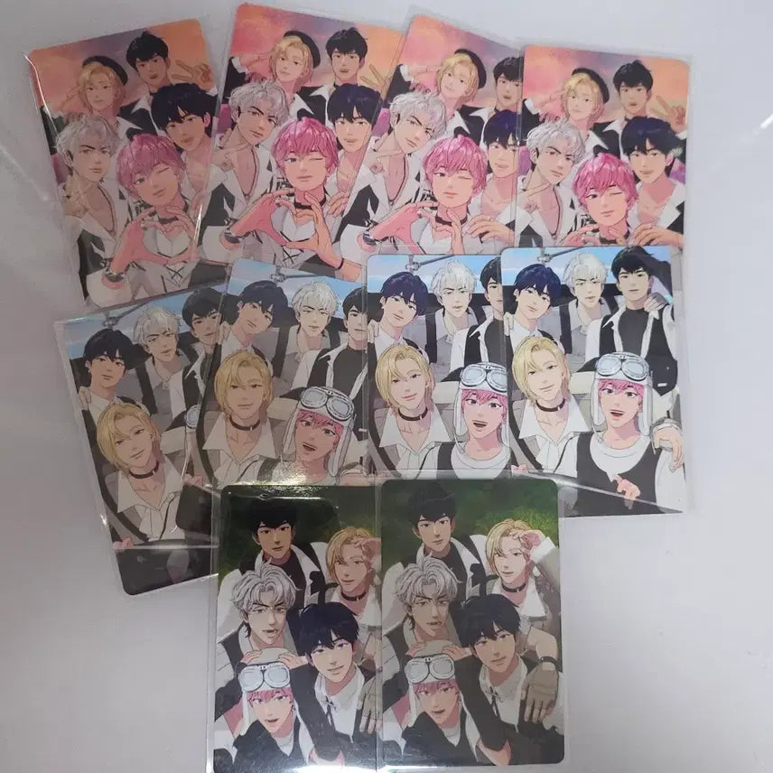 [BUNJANG] PLAVE W4L Way of Love Album Photocards &amp; Animate Group Photocard Bundle Set / 플레이브 W4L 웨이포럽 앨포8장+애니메이트 단체 포카2장 일괄