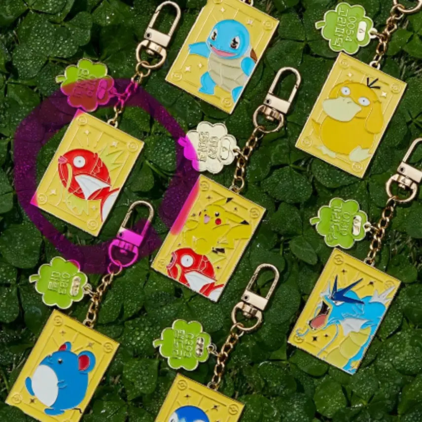 [BUNJANG] Pokemon Lotad Metal Keychain &amp; Master Ball Magnet Bundle / 일괄) 롯데리아 마그넷 포켓몬스터 CGV 포켓몬 행운의 메탈 키링 잉어킹