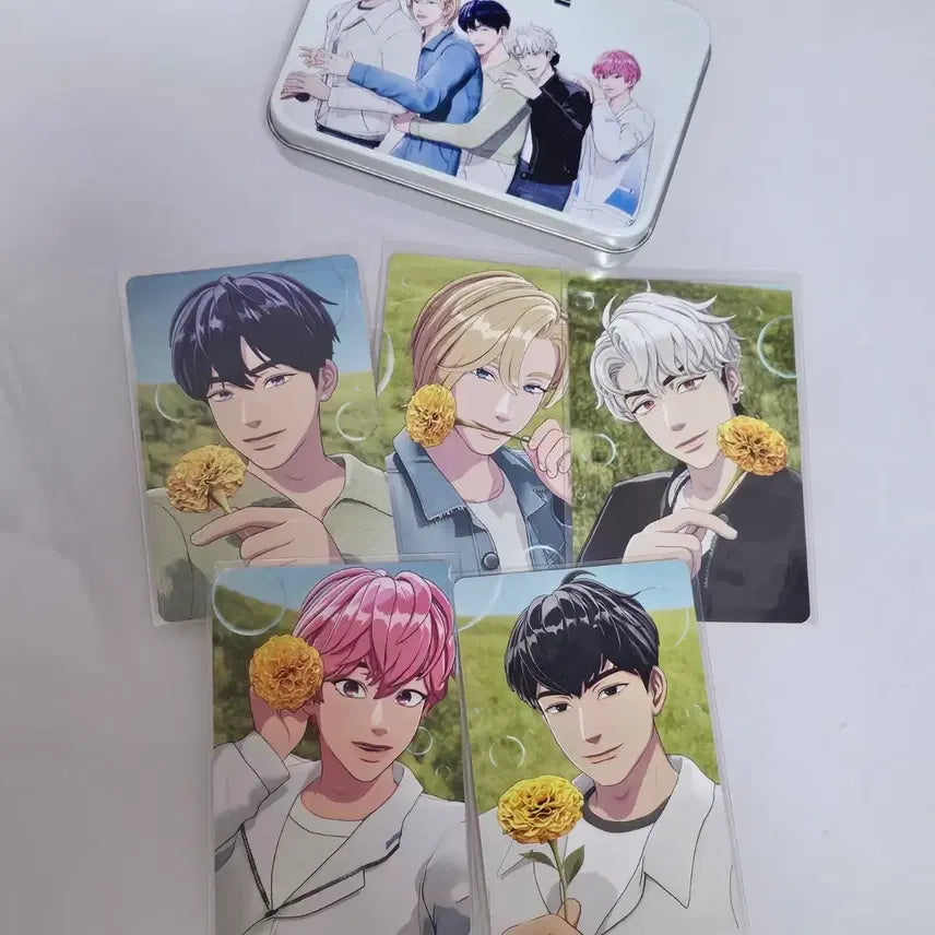 [BUNJANG] PLAVE x Mediheal Photocard Tin Case Bundle (Nam Yejun, Han Noah, Chae Bonggu, Do Eunho, Yu Hamin) / 플레이브 메디힐 포카 틴케이스 일괄 남예준 한노아 채봉구 도은호 유하민