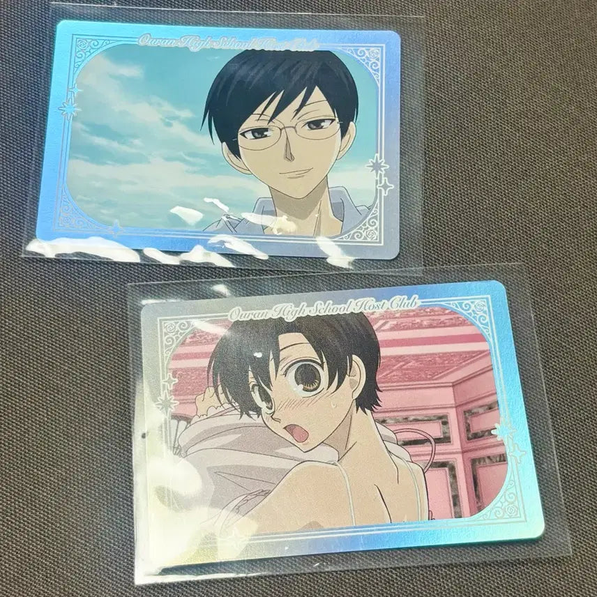 [BUNJANG] Ouran High School Host Club 20th Anniversary Kyoya &amp; Haruhi Kirakira Card Bundle Set / 오란고교 호스트부 20주년 쿄우야 하루히 트리빌리지 콜라보카페 키라키라 카드 일괄