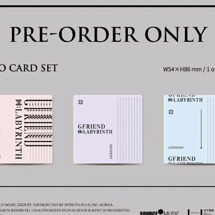 [BUNJANG] GFRIEND Labyrinth Bundle Set 3 Types Album / (일괄) 여자친구 labyrinth 교차로 앨범 3종 세트