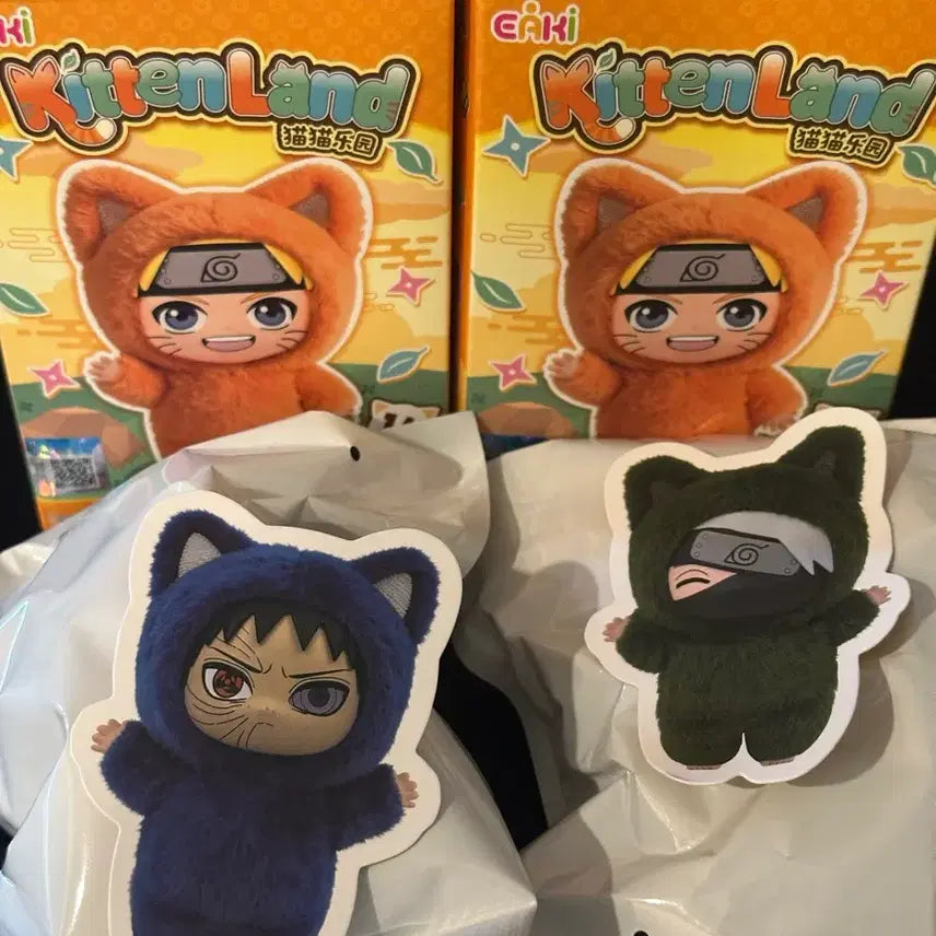 [BUNJANG] Naruto NaruBuBu 3rd Edition Figure Doll Plush Keychain - Kakashi &amp; Obito Bundle Set / 일괄)나루토 eaki 키튼랜드 나부부 3탄 피규어 인형 누이 키링 카카시 오비토