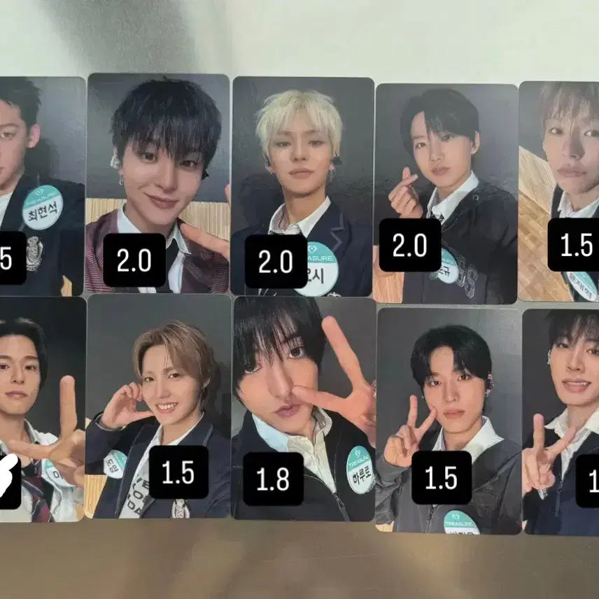 [BUNJANG] TREASURE Follow Event Photocard Jihoon Junkyu Yoshi Jaehyuk Jeongwoo Jeonghwan Doyoung Hyunsuk Haruto / 트레저 팔로우 이벤트 포카 지훈 준규 요시 재혁 정우 정환 도영 현석 하루토