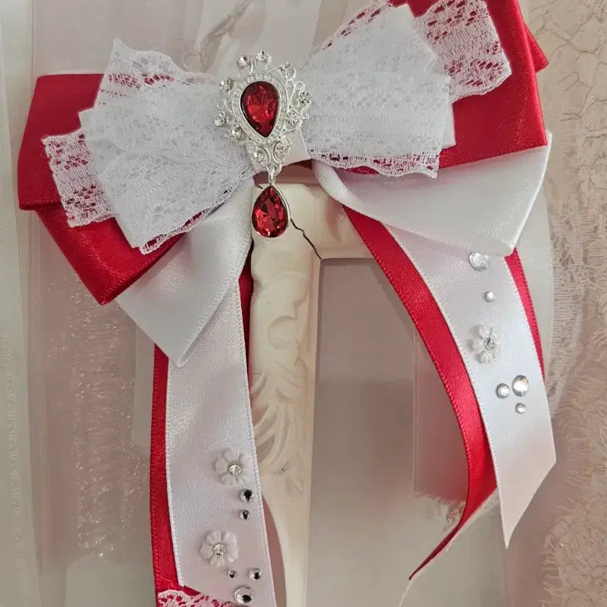 [BUNJANG] PLAVE Rosette Ribbon Lightstick Decoration / 응원봉리본  플레이브 아이돌 응꾸 로제트리본 응원도구 킹블