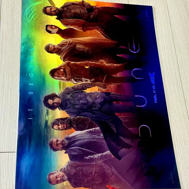 [BUNJANG] Dune (2021) Limited Edition Group 4DX Original Release Poster (A3) / [초희귀한정판]영화 듄1(DUNE1) 단체 4DX 원개봉 포스터(A3)