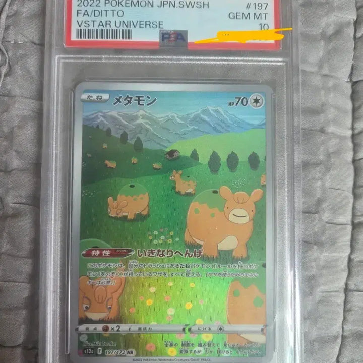 [BUNJANG] Metamon AR Graded Card PSA 10 / 일판 메타몽 AR PSA10