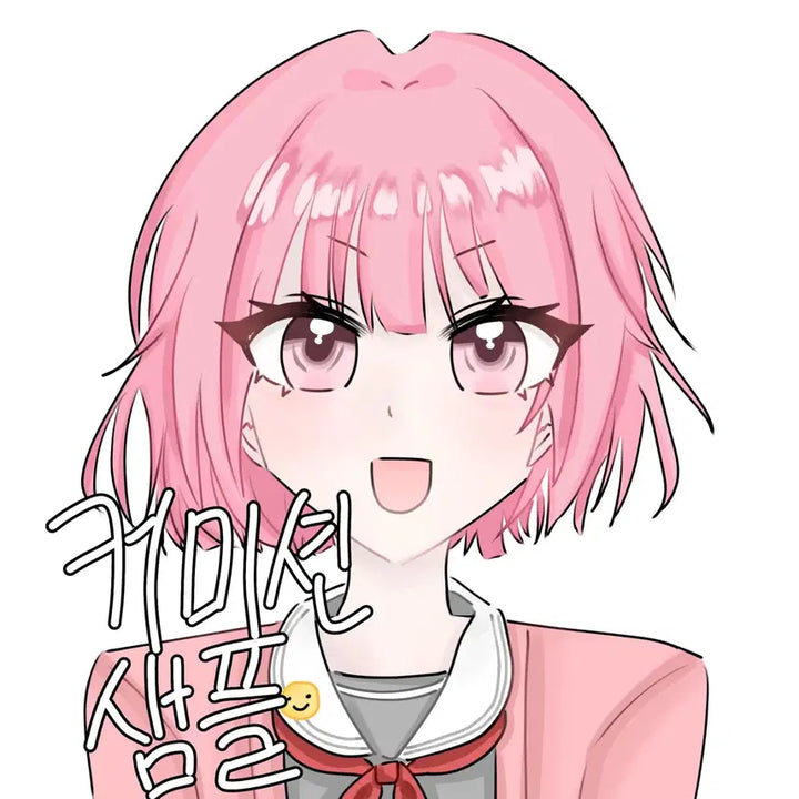 [BUNJANG] Portrait Badge Commission / 0.5 정면 두상 인장 그림 커미션