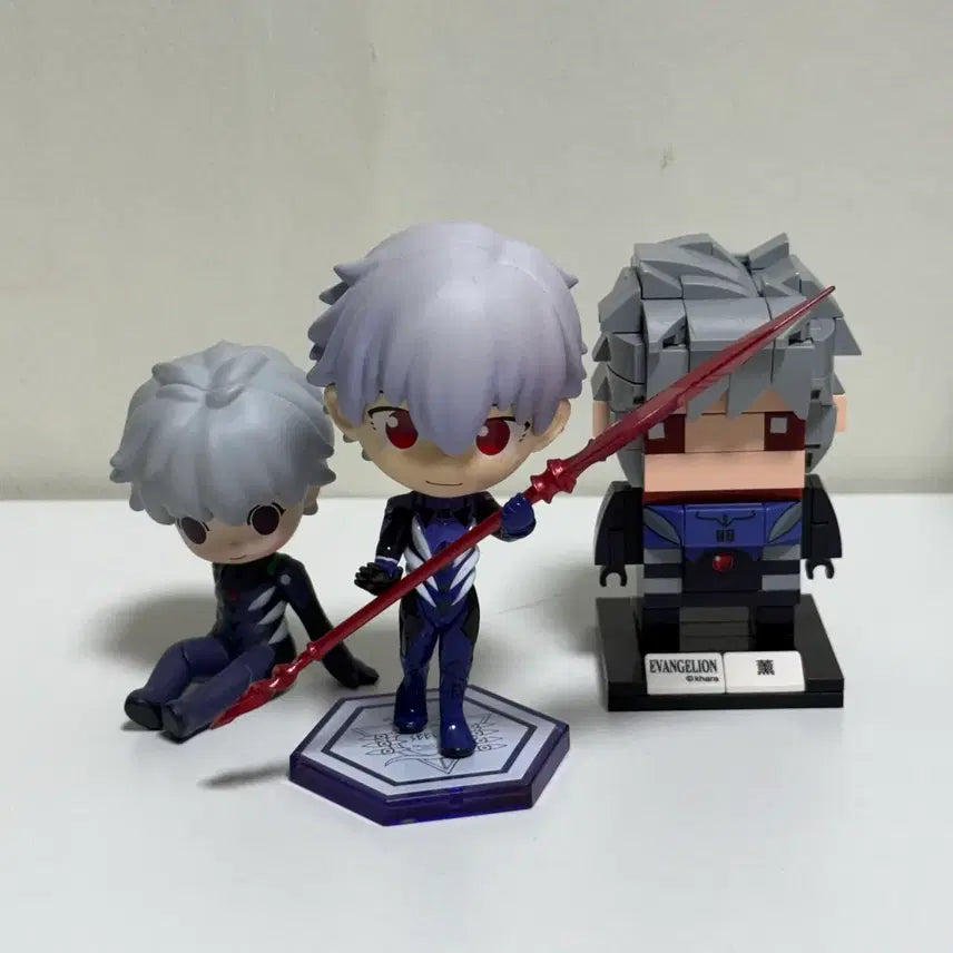 [BUNJANG] Evangelion Nagisa Kaworu Figure Set / 세트) 에반게리온 팝마트 나기사 카오루 피규어