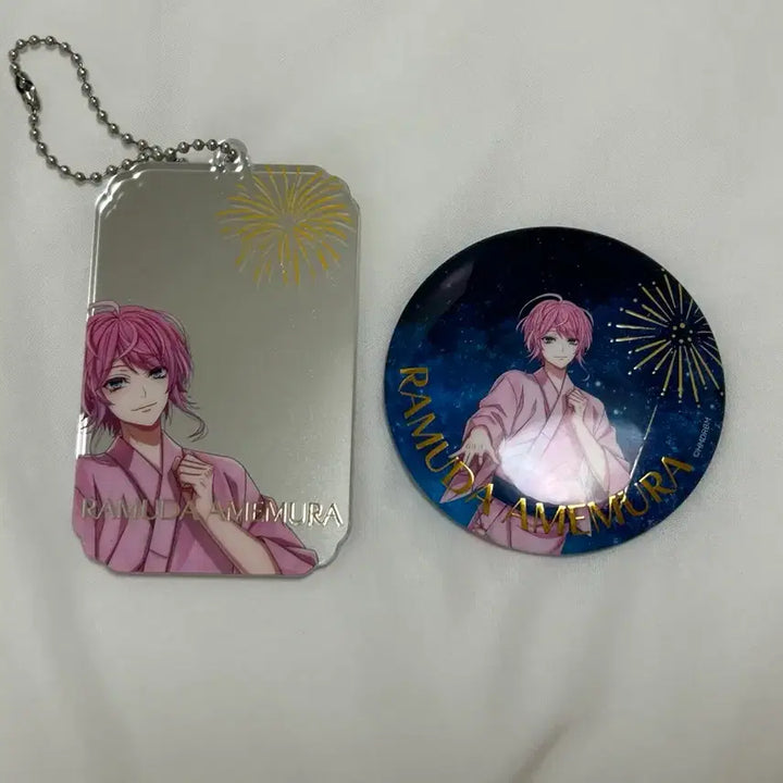 [BUNJANG] Hypnosis Mic. Amemura Ramuda 8th Anniversary Goods Can Badge Mirror Keyring / 히프마이 아메무라 라무다 8주년 굿즈 캔뱃지 거울키링