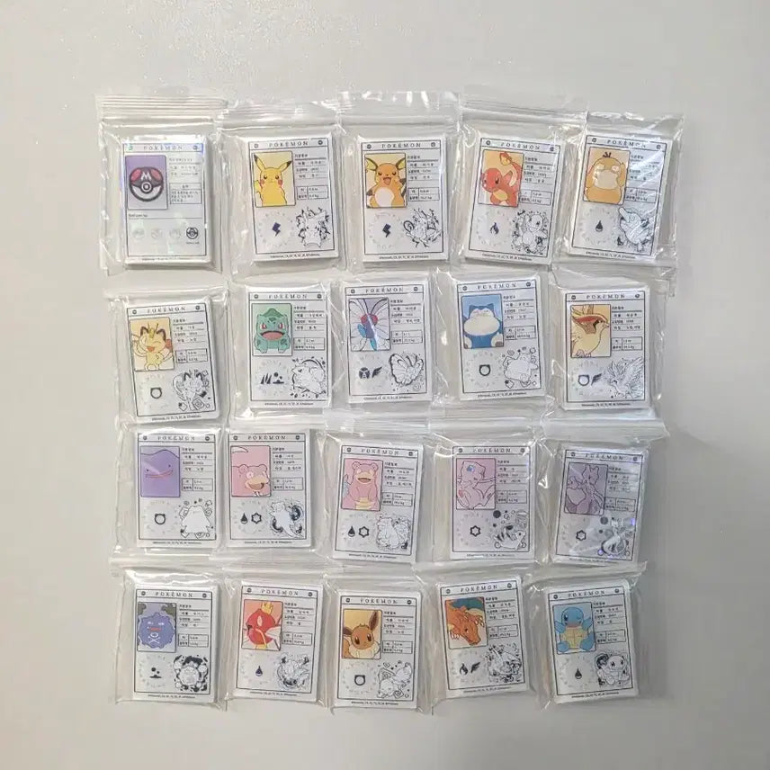 [BUNJANG] Lotteeria Pokemon Magnet Set (20 Types) / 롯데리아 포켓몬 마그넷 20종