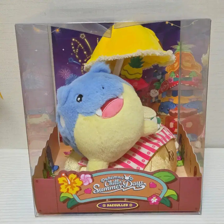[BUNJANG] Pokemon Summer Days Groudon Plush / 부산 팝업 포켓몬 느긋느긋 바캉스칠링 썸머 데이즈 대굴레오 봉제 인형