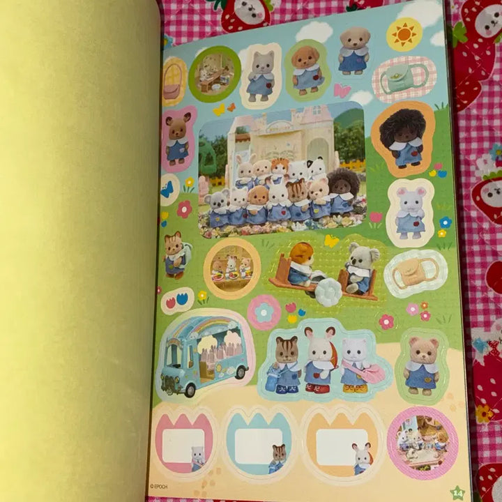 [BUNJANG] Sylvanian Families Baby Collection Sticker Book / [미사용] 실바니안 아기 컬렉션 스티커북 다꾸 스티커