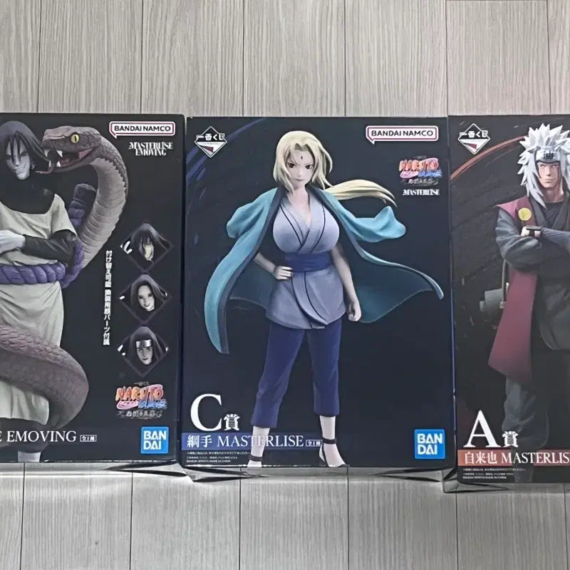[BUNJANG] Naruto Jiraiya, Tsunade, Orochimaru - Legendary Sannin (Bundle Set) - Unsealed / 무료배송) 제복 나루토 전설의 삼닌자 지라이야,츠나데,오로치마루 (미개봉일괄)