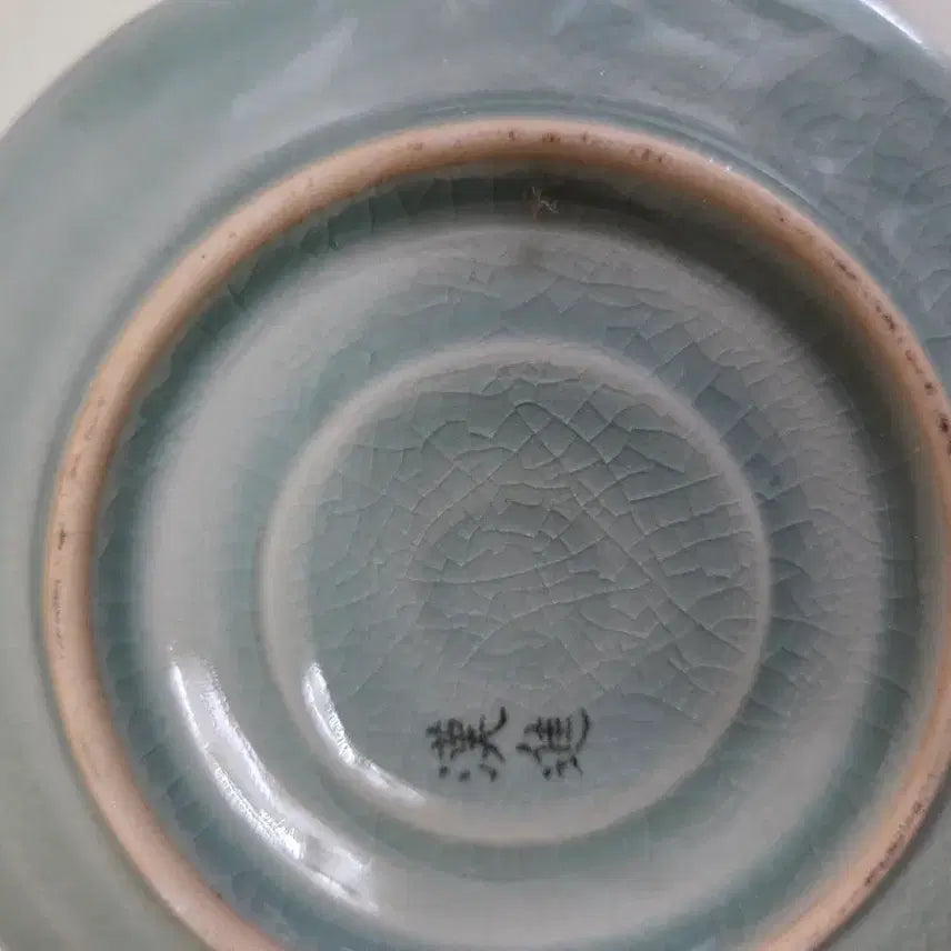 [BUNJANG] Celadon Porcelain Antique Set with Lid and Stand / 청자 세트