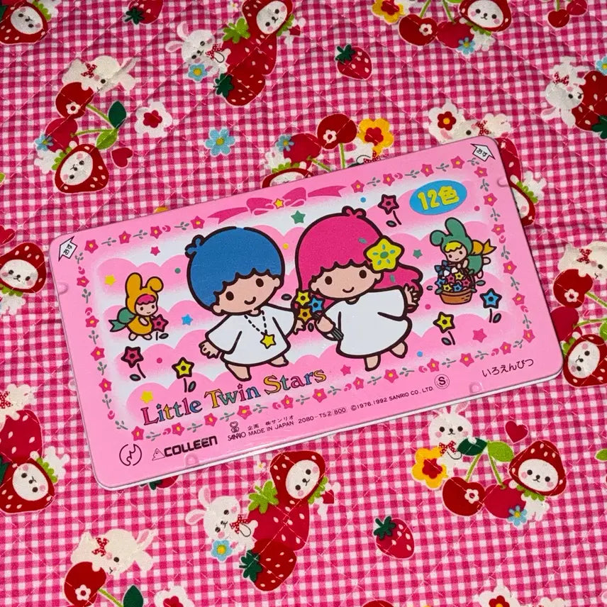 [BUNJANG] 1992 Kiki &amp; Lala 12-Color Colored Pencils Classic Stationery Sanrio / 1992년 고전 키키라라 12색 색연필 고전문구 산리오