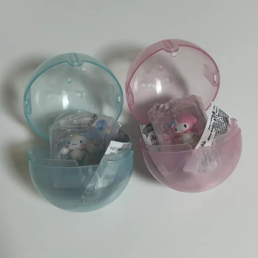 [BUNJANG] Sanrio Package Miniature Gacha Keychain: My Melody &amp; Cinnamoroll / 산리오 패키지 미니어처 가챠 키링 마이멜로디 시나모롤