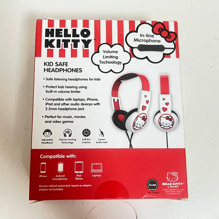 [BUNJANG] Hello Kitty Kids Headset (Vintage) / 헬로키티 헤드셋 고전