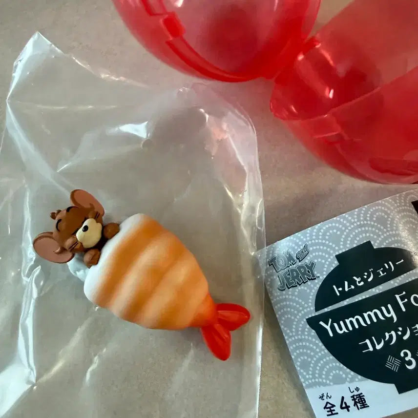 [BUNJANG] Tom and Jerry Yummy Collection 3 Shrimp Sushi Jerry Figure / 톰과제리 가챠 야미컬렉션 3 새우초밥 제리 피규어