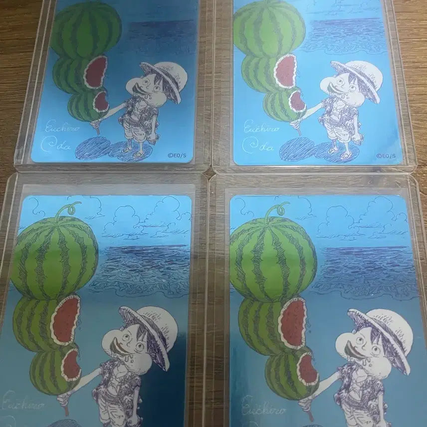 [BUNJANG] One Piece Nami &amp; Komurasaki Watermelon Luffy Photocard / 원피스 나츠코미 수박루피 장당4.5
