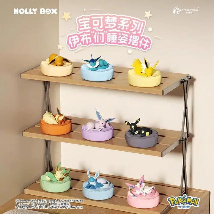 [BUNJANG] Holibox Sleeping Eeveelutions Figure 9 Types Full Set / 홀리박스 잠자는 이브이즈 피규어 9종 풀세트