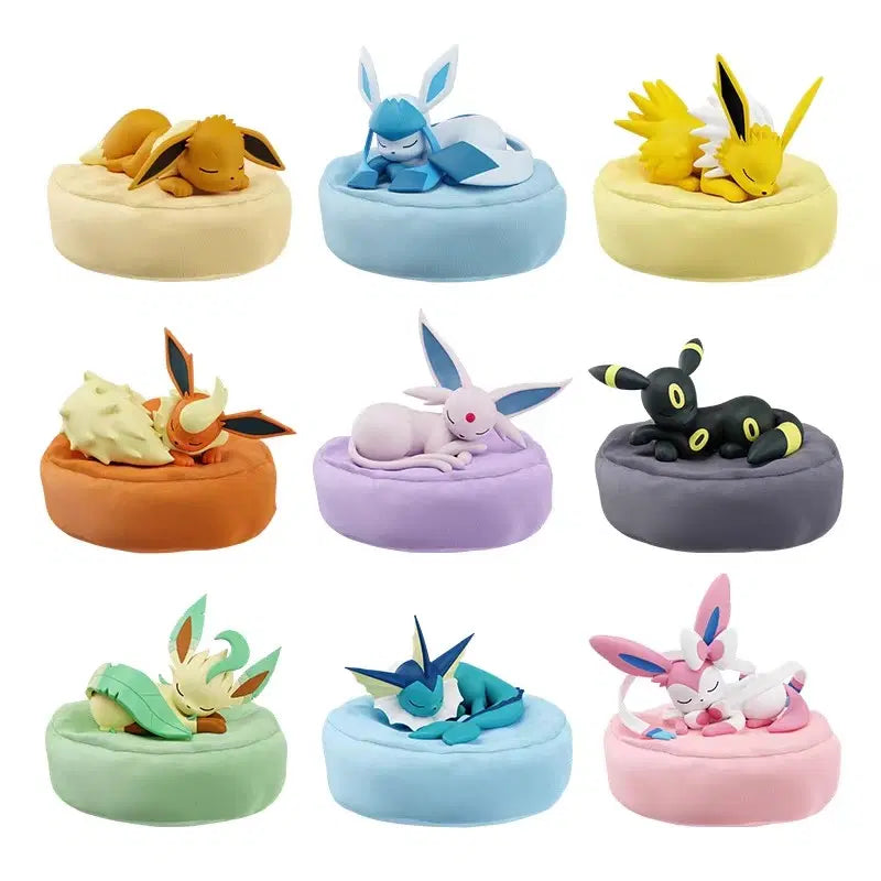[BUNJANG] Holibox Sleeping Eeveelutions Figure 9 Types Full Set / 홀리박스 잠자는 이브이즈 피규어 9종 풀세트