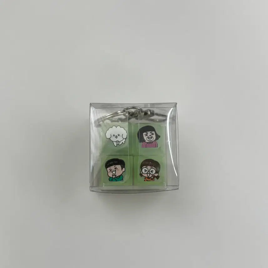 [BUNJANG] Common Siblings Glow-in-the-Dark Keycap Keyring Limited Edition Collaboration Goods / [미개봉 새상품] 흔한남매 야광 키캡 키링 한정판 콜라보 굿즈 판매합니다