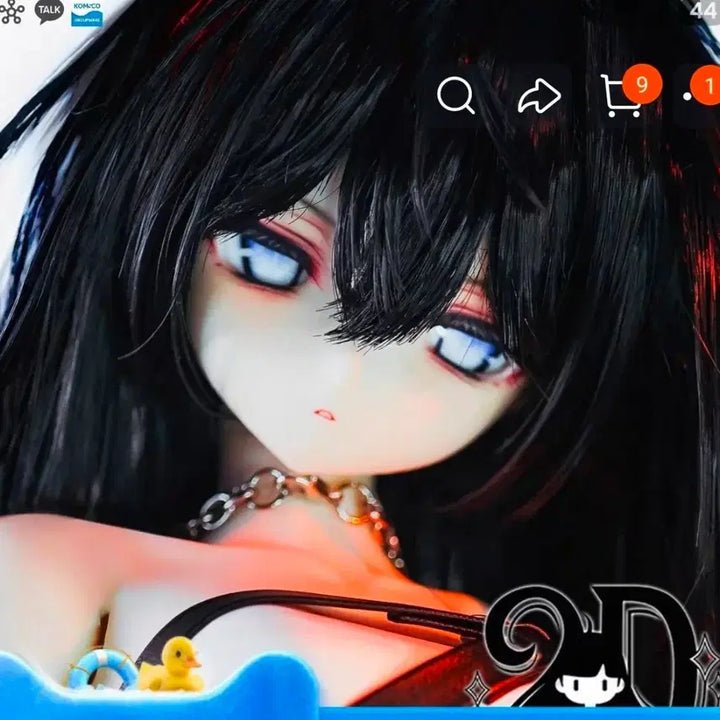[BUNJANG] 2ddoll Knify MDD MSD 1/4 Anime Doll Head Pink Normal / 2ddoll MDD MSD 1/4 아니메 헤드 판매합니다