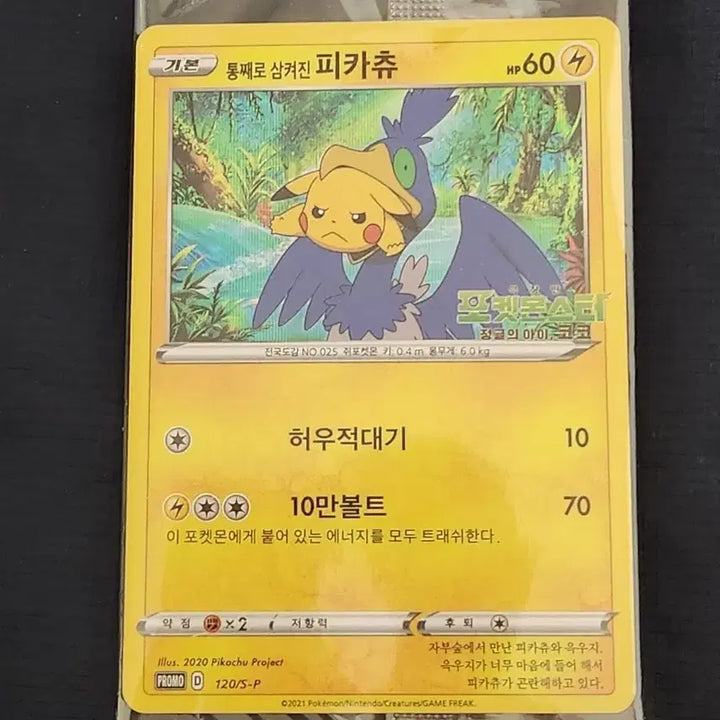 [BUNJANG] Pokemon Card "Pikachu Swallowed Whole" Movie Promo Card (2022) / 포켓몬카드 통째로 삼켜진 피카츄 미개봉