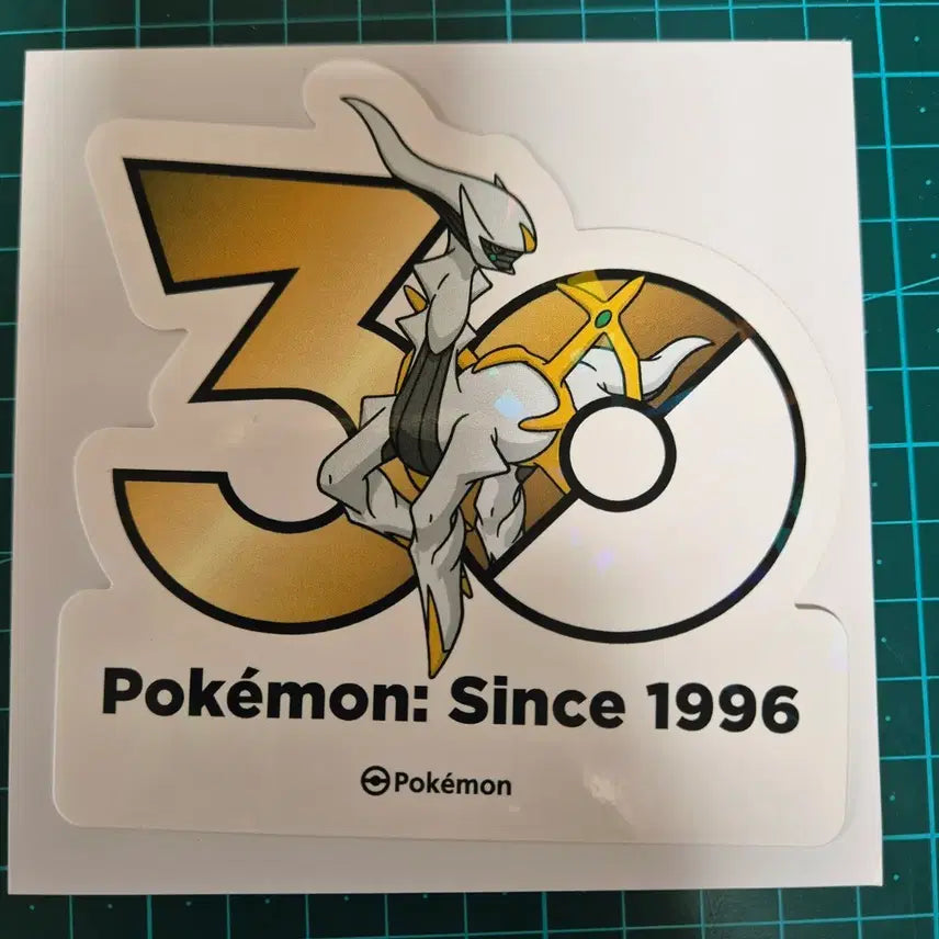 [BUNJANG] Pokemon 30th Anniversary Arceus Logo Sticker / 포켓몬 30주년 로고 스티커 아르세우스