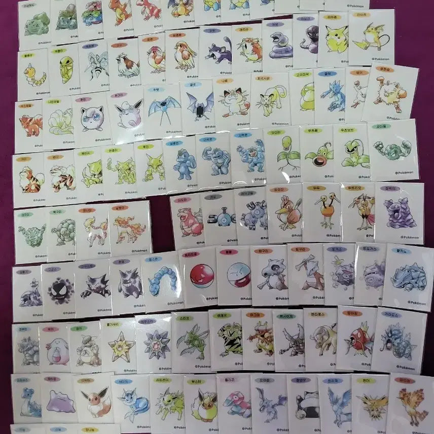 [BUNJANG] Pokemon Bread Stickers 30th Anniversary Bundle Set / 포켓몬 띠부씰 신상 30주년 일괄 판매