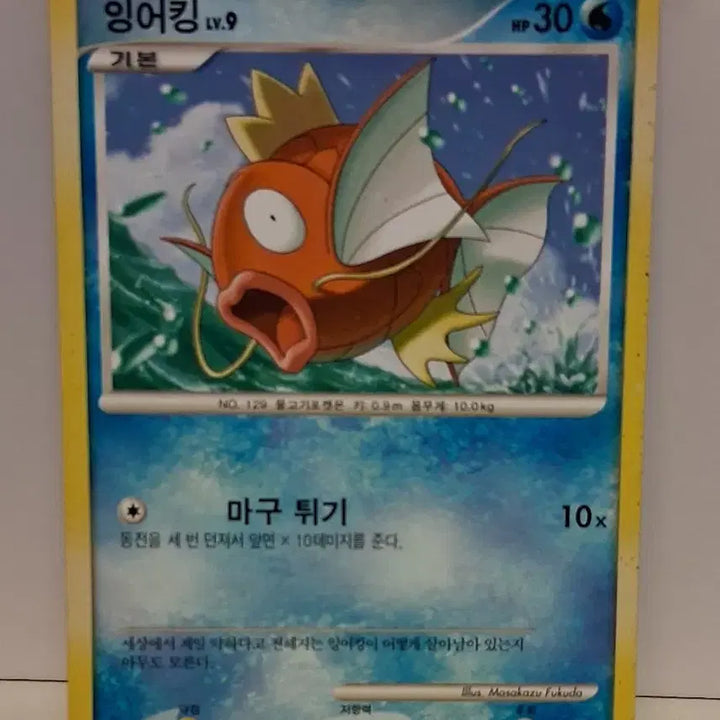 [BUNJANG] Pokemon Card Ancient Pack Magikarp / 포켓몬 카드 DP 시리즈 2010년 싱글카드 잉어킹