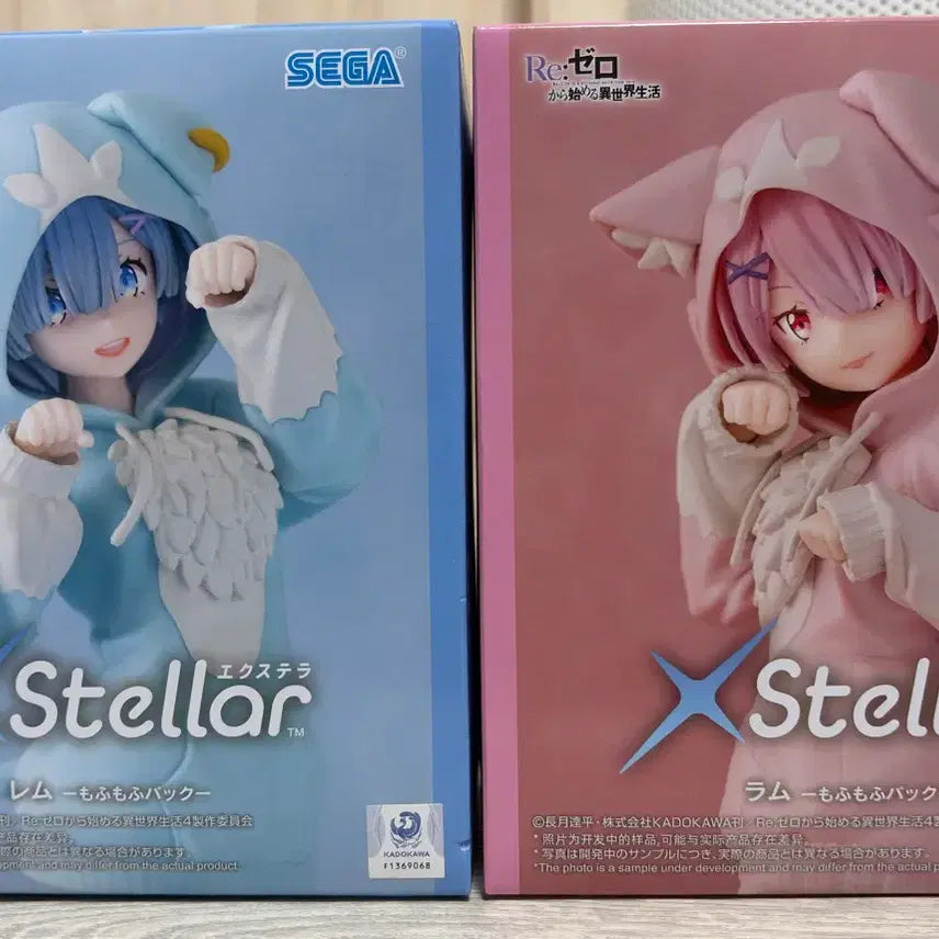 [BUNJANG] SEGA Re:Zero Ram &amp; Rem Prize Figure Set / 세가 엑스텔라 리제로 렘 람 경품피규어