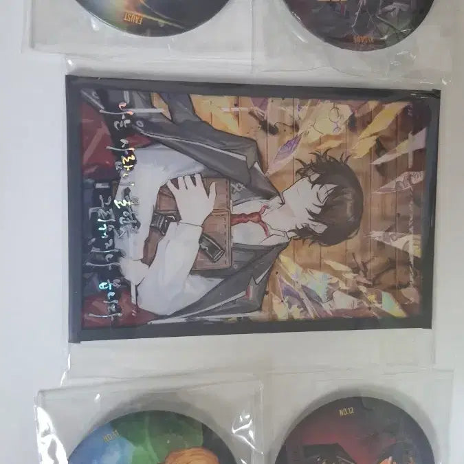 [BUNJANG] Limbus Company Nishikuji Ishmael Acrylic Postcard &amp; Badge Bundle Set / 림버스 컴퍼니 니시쿠지 이상 아크릴 엽서,뱃지 일괄에 팔아요