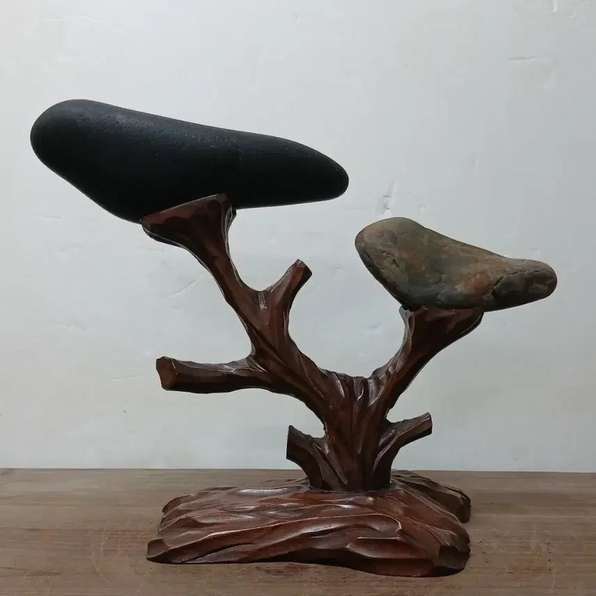 [BUNJANG] Sehan Pair Decorative Object / 수석 자연수석 새한쌍