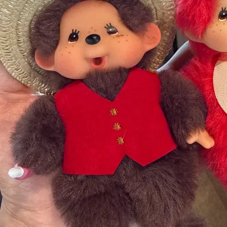 [BUNJANG] Limited Edition One Piece Luffy Monchhichi Doll / 한정판 원피스 루피 몬치치