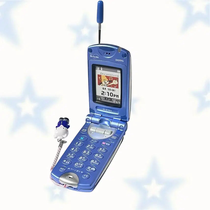 [BUNJANG] Vintage NTT Docomo Flip Phone Mock-up Y2K / 고전 도코모 캐릭터 목업폰 일본 모형폰 docomo 폴더폰 핸드폰 휴대폰 y2k