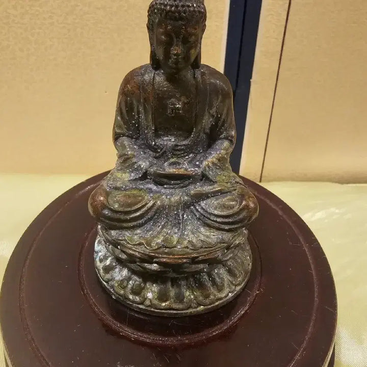 [BUNJANG] Gilt Bronze Seated Amida Buddha / 금동 아미타여래 좌상.