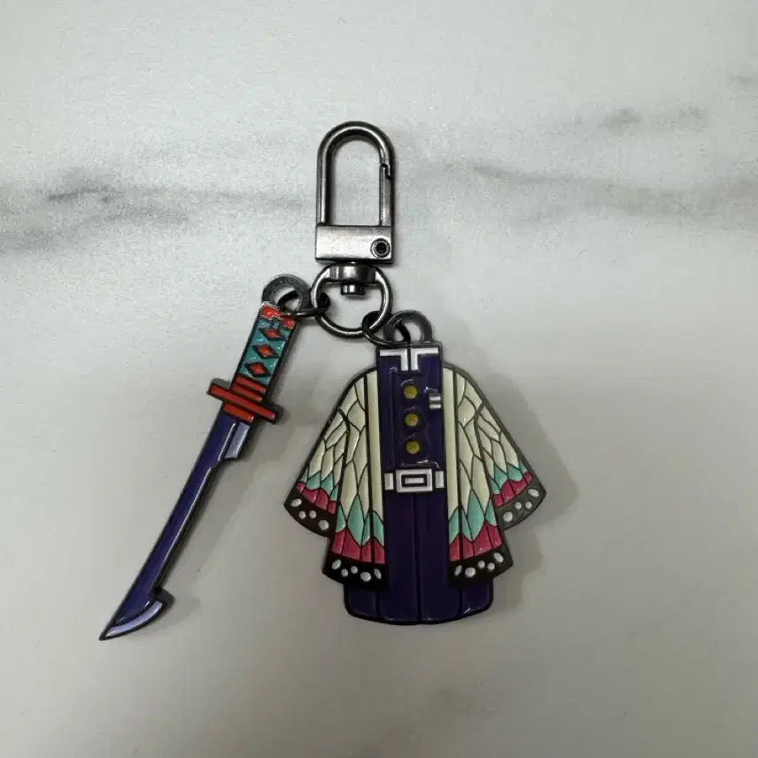 [BUNJANG] Demon Slayer Shinobu Costume &amp; Nichirin Blade Keychain / 귀멸의 칼날 팝업 시노부 코스튬&amp;일륜도 키링
