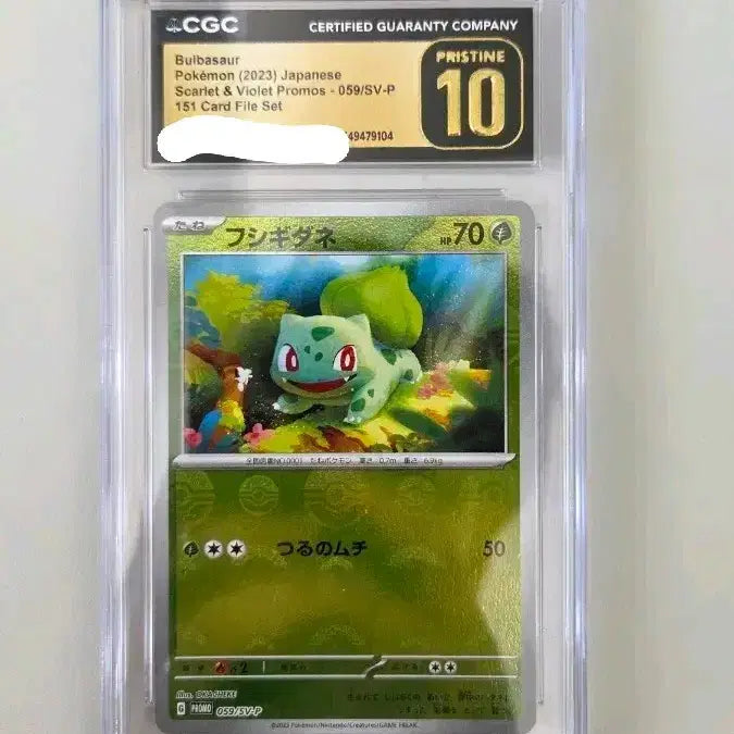 [BUNJANG] Pokemon Card Bulbasaur CGC 10 Pristine 151 Scarlet &amp; Violet Promo / 포켓몬 카드 이상해씨 CGC 10등급 PRISTINE 151 카드 스칼렛 바이올렛 프로모 몬볼