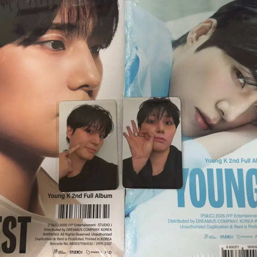 [BUNJANG] Young K Photobook Album Set Fans Lucky Draw Photocard / Young K 영케이 포토북앨범세트 팬즈 특전 포카 양도