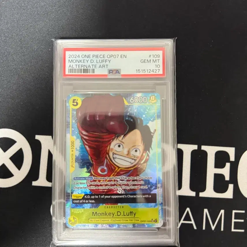[BUNJANG] One Piece Luffy SR Pere PSA 10 North America Alternate Art / 북미 원피스 루피 sr페레 psa10