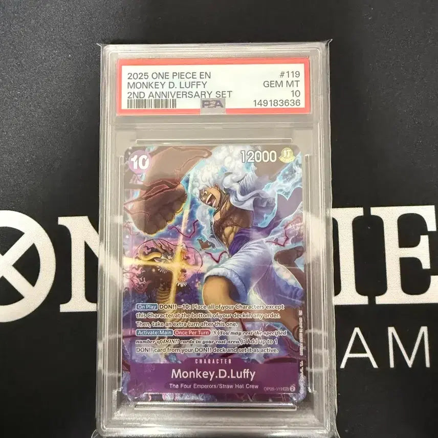 [BUNJANG] One Piece North America 2nd Anniversary Luffy PSA 10 / 북미 원피스 2주년 루피 psa10