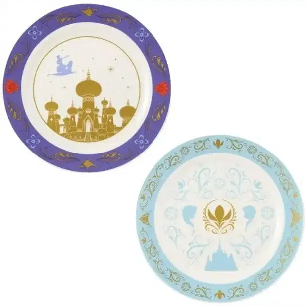 [BUNJANG] Disney Ichiban Kuji D Prize Plate Set (Aladdin/Elsa) - 2 Types Bundle / 디즈니 쿠지 제일복권  D상 접시 세트 2종 일괄(알라딘/엘사)