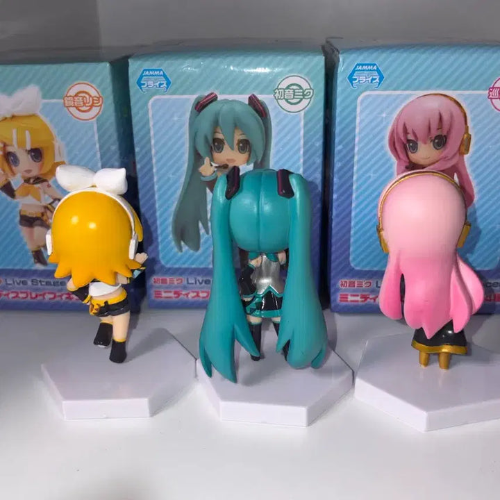 [BUNJANG] Sega Classic Hatsune Miku Kagamine Rin Megurine Luka Mini Figures Bundle Set / (일괄)세가 피규어 하츠네 미쿠 카가미네 린 메구리네 루카프디바고전넨도푸치