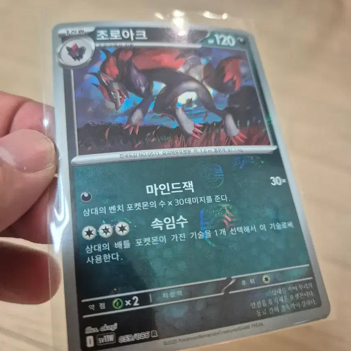 [BUNJANG] Pokemon Card Zoroark Master Ball Rare Card / 포켓몬카드 조로아크 마스터볼