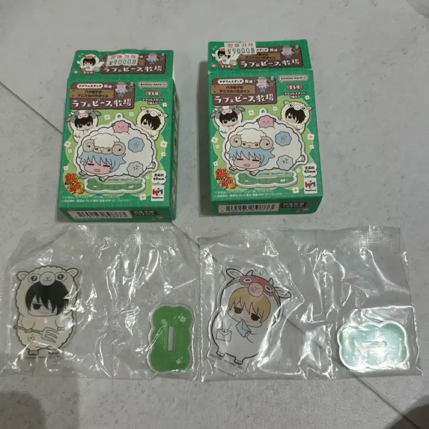 [BUNJANG] Gintama Prince Hata Animal Ranch Love &amp; Peace Acrylic Stand Set (Takasugi, Sougo) / (미개봉) 은혼 하타 왕자의 애니멀 목장 러브앤피스 아크릴스탠드 2종 일괄(타카스기, 소고)