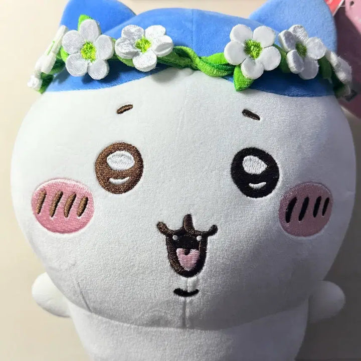 [BUNJANG] Hachiwara Flower Crown Plush / 먼작귀 화관 하치와레 인형