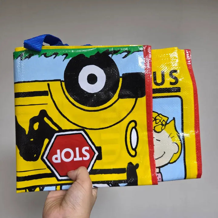 [BUNJANG] Large Vintage Snoopy Teporlin Bag Character Goods / 빈티지 토이 캐릭터 굿즈 고전 만화 피규어 인형 레트로 장난감 대형 스누피 가방 테포린백