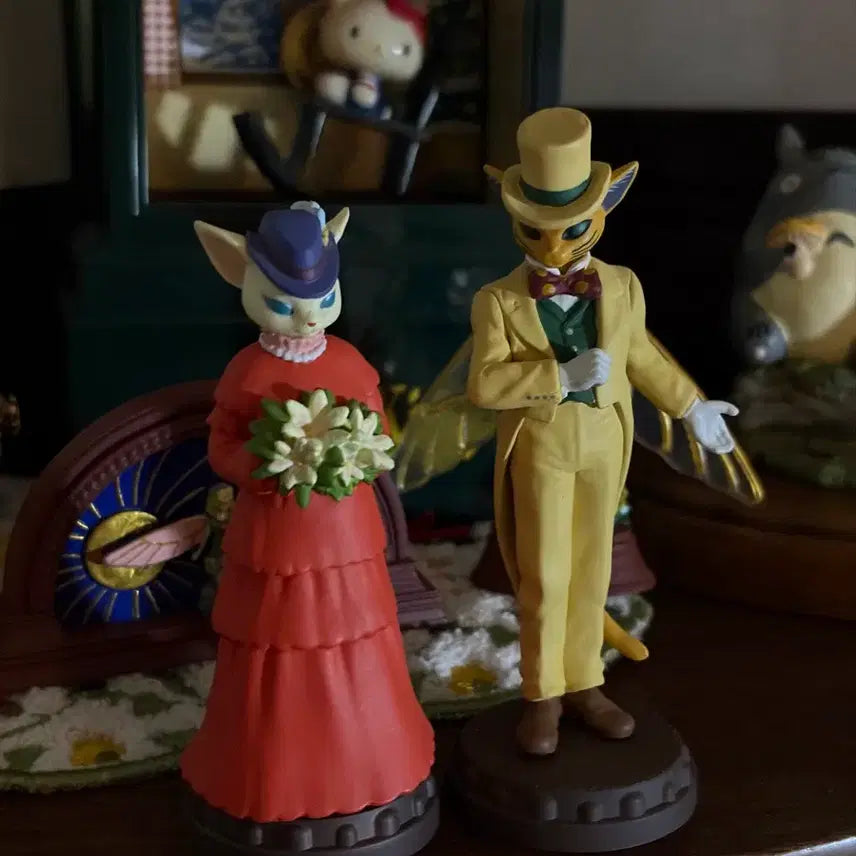 [BUNJANG] Ghibli Whisper of the Heart Baron &amp; Louise Figure Set / 지브리 고전 귀를기울이면 바론 루이제 피규어